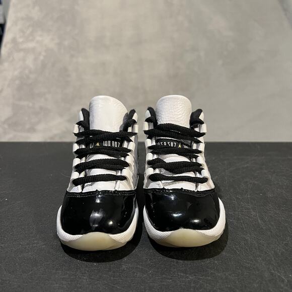 Jordan 11 Retro DMP Gratitude Shoes Toddler 8C Black White Gold 378040-170 Baby - Picture 2 of 9